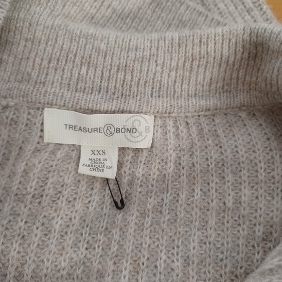 Treasure And Bond Polo Sweater Dress Size XXS Women Preppy Long Sleeve Stretch - Picture 8 of 13